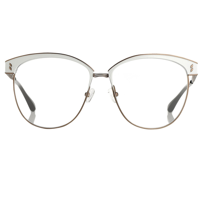 Agent Provocateur Eyeglasses Oval White/Dark Brown - WatchPilot