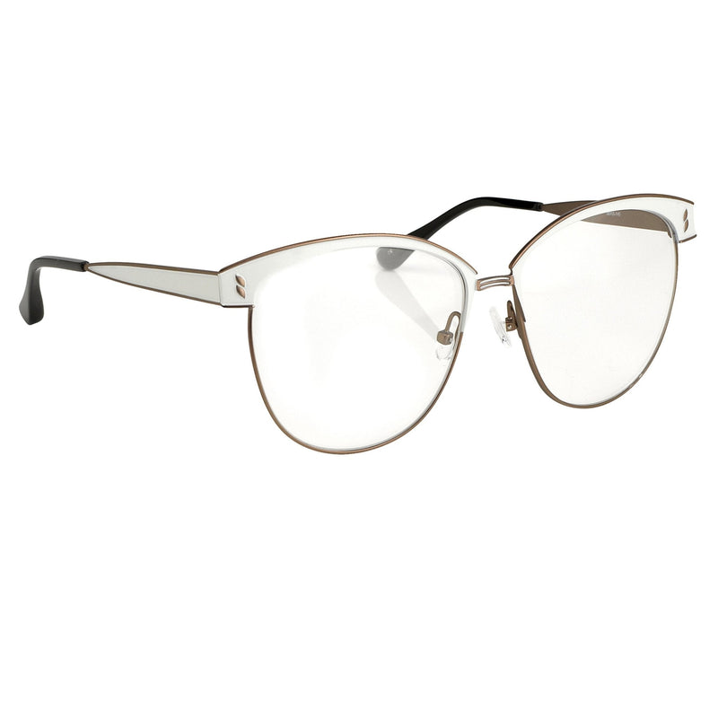 Agent Provocateur Eyeglasses Oval White/Dark Brown - WatchPilot