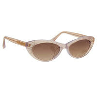 Agent Provocateur Sunglasses Cat Eye Beige and Brown - WatchPilot