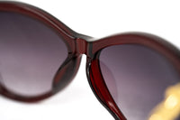 Agent Provocateur Sunglasses Oversized Frame Burgundy and Grey Lenses Category 3 - AP17C3SUN - WatchPilot