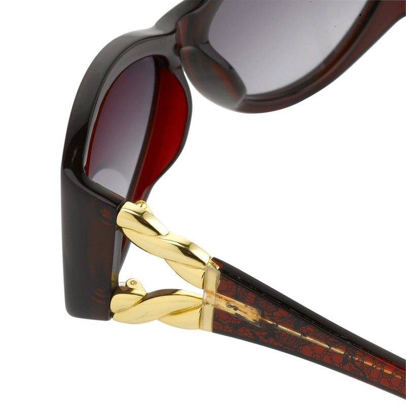 Agent Provocateur Sunglasses Oversized Frame Burgundy and Grey Lenses Category 3 - AP17C3SUN - WatchPilot