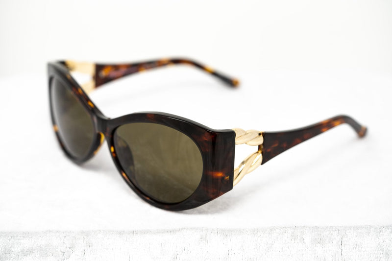 Agent Provocateur Sunglasses Oversized Frame Tortoiseshell and Green Lenses Category 3 - AP17C2SUN - WatchPilot