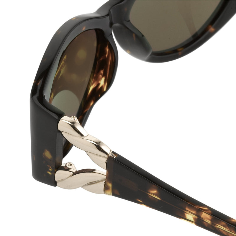 Agent Provocateur Sunglasses Oversized Frame Tortoiseshell and Green Lenses Category 3 - AP17C2SUN - WatchPilot