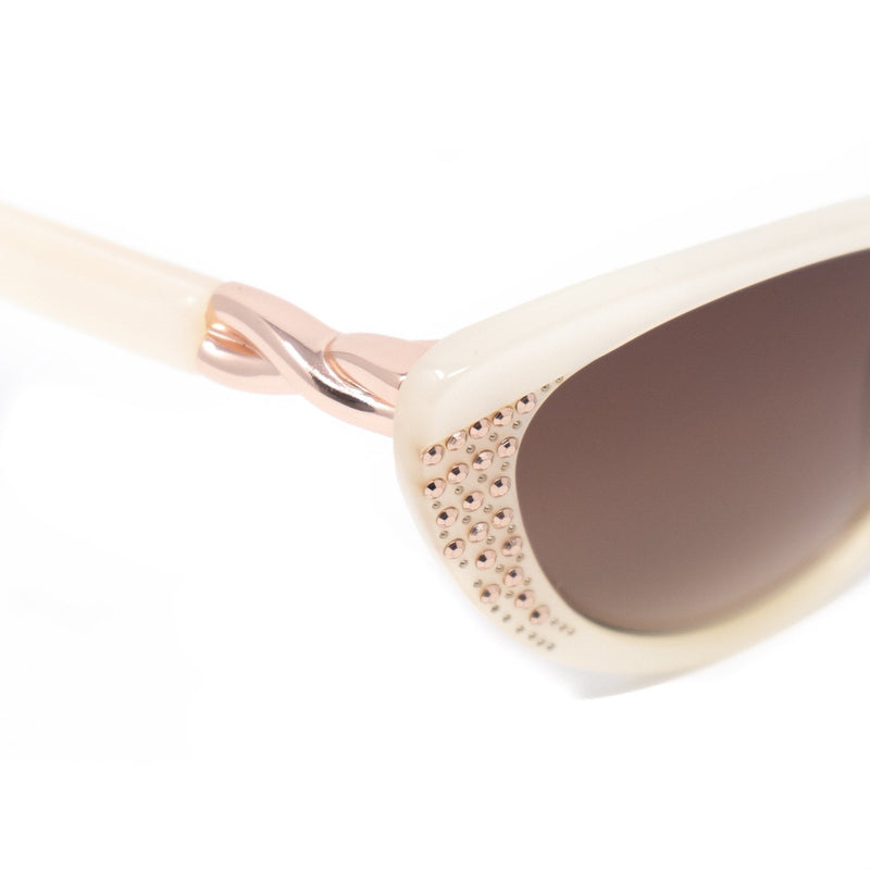 Agent Provocateur Women Sunglasses Cat Eye Beige and Brown Lenses - AP19C8SUN - WatchPilot