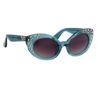 Agent Provocateur Women Sunglasses Oval Blue and Grey Lenses Category 3 - AP1C5SUN - WatchPilot