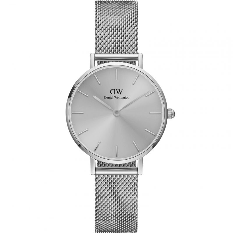 Analogue Watch - Daniel Wellington Ladies Silver Petite Unitone Watch DW00100464