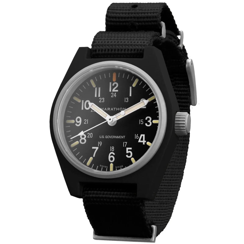 Analogue Watch - Marathon General Purpose Quartz With MaraGlo (GPQ) - 34mm US Government Marked Black WW194009BK