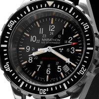 Analogue Watch - Marathon Large Diver's Quartz (TSAR) - 41mm US Government Markings Stainless Steel WW194007BRACE