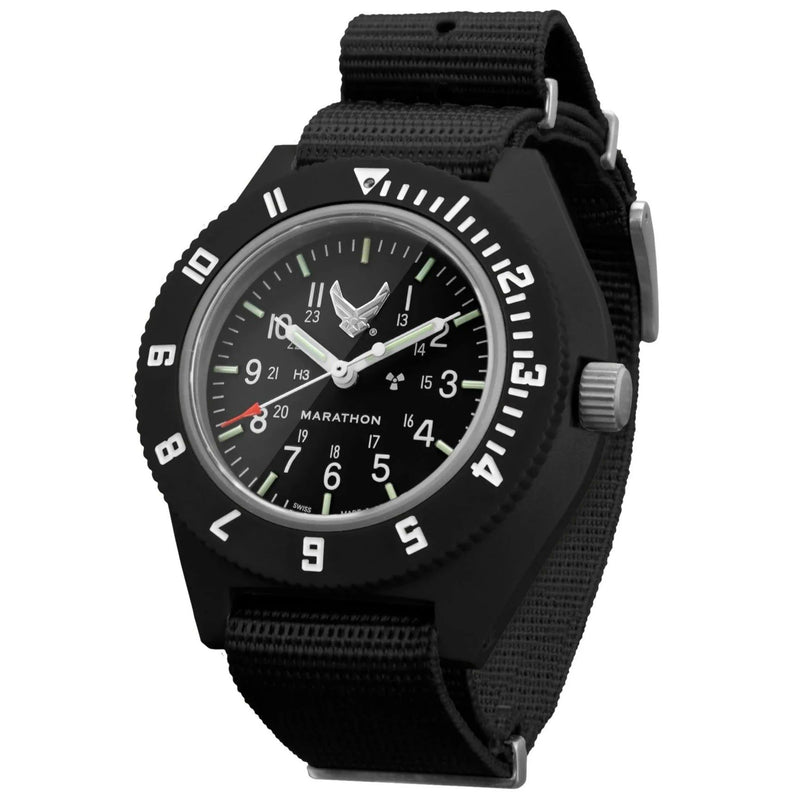 Analogue Watch - Marathon Official USAF™ Pilot's Navigator - 41mm US Air Force Marked Ballistic Nylon Black WW194001BK-USAF