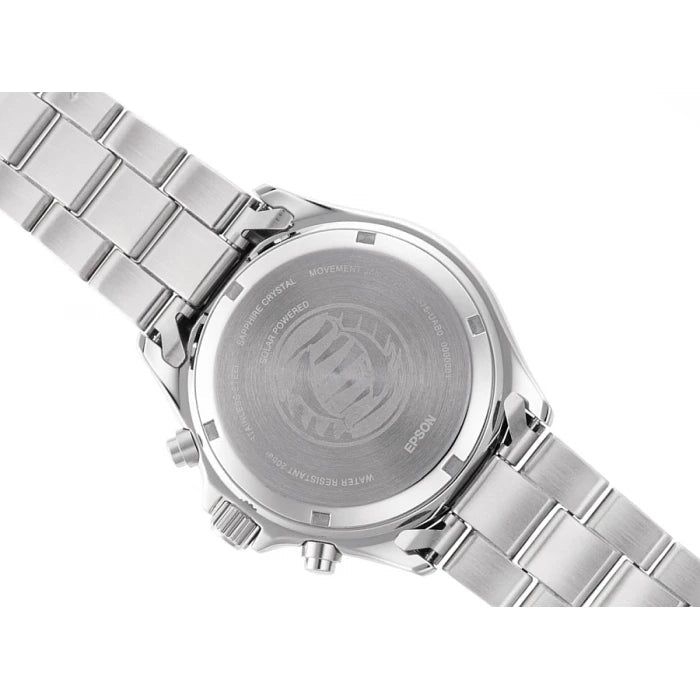 Analogue Watch - Orient Mako Solar Men's Silver Watch RA-TX0202B10B