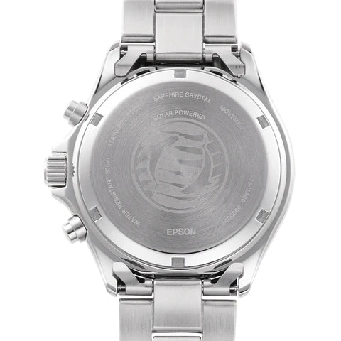 Analogue Watch - Orient Mako Solar Men's Silver Watch RA-TX0202B10B