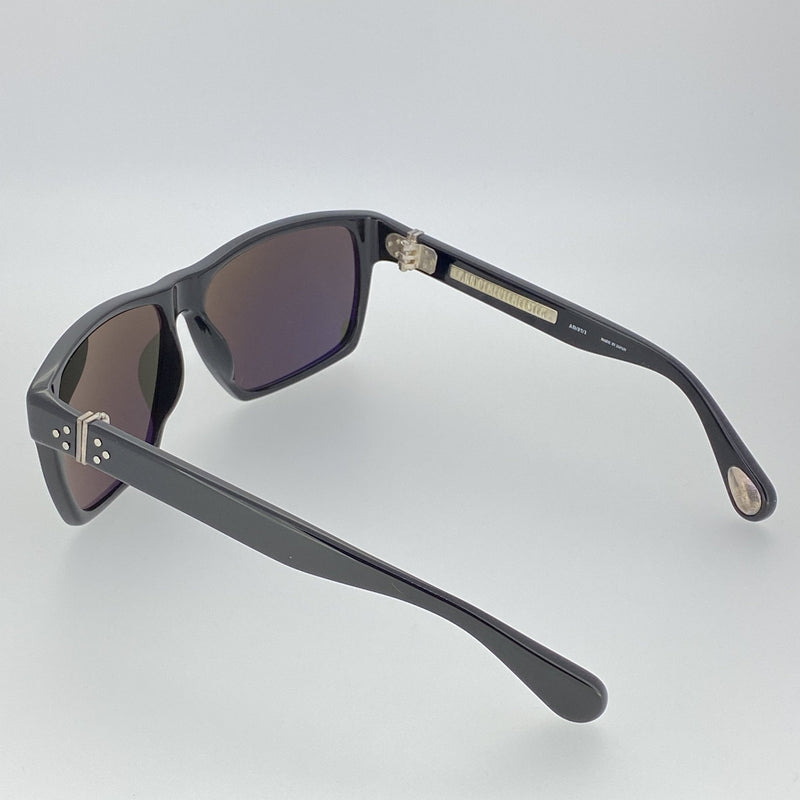 Ann Demeulemeester Sunglasses Angular Black 925 Silver with Grey Lenses Category 3 Dark Tint AD37C1SUN - Watches & Crystals