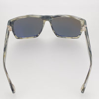 Ann Demeulemeester Sunglasses Angular Brown Horn 925 Silver with Green Lenses Category 3 Dark Tint AD37C3SUN - Watches & Crystals