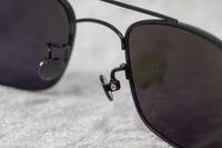 Ann Demeulemeester Sunglasses Black Titanium 925 Silver with Grey Lenses Category 4 Dark Tint AD46C1SUN - Watches & Crystals