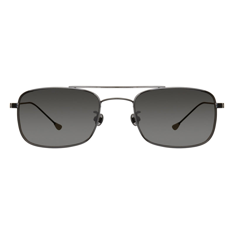 Ann Demeulemeester Sunglasses Black Titanium 925 Silver with Grey Lenses Category 4 Dark Tint AD46C1SUN - Watches & Crystals