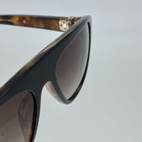 Ann Demeulemeester Sunglasses Black Tortoise Shell Flat Top 925 Silver with Brown Lenses AD1C6SUN - Watches & Crystals