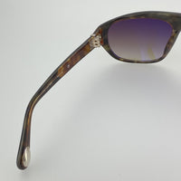 Ann Demeulemeester Sunglasses Black Tortoise Shell Flat Top 925 Silver with Brown Lenses AD1C6SUN - Watches & Crystals