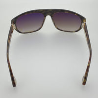 Ann Demeulemeester Sunglasses Black Tortoise Shell Flat Top 925 Silver with Brown Lenses AD1C6SUN - Watches & Crystals