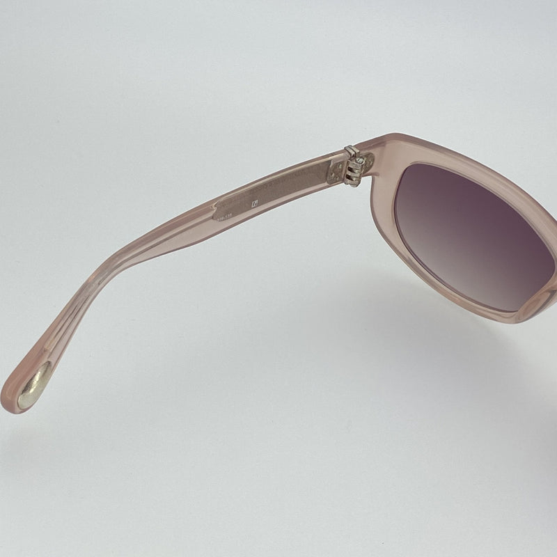 Ann Demeulemeester Sunglasses Cat Eye Blush Pink 925 Silver with Brown Lenses AD29C5SUN - Watches & Crystals