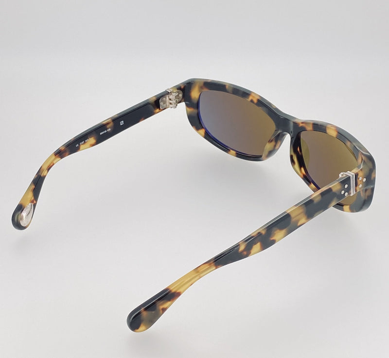 Ann Demeulemeester Sunglasses Cat Eye Tortoise Shell 925 Silver with Brown Lenses Category 3 Dark Tint AD29C2SUN - Watches & Crystals