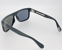 Ann Demeulemeester Sunglasses Flat Top Black 925 Silver with Grey Lenses CAT 3 AD2C1SUN - Watches & Crystals