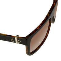 Ann Demeulemeester Sunglasses Flat Top Black Tortoise Shell 925 Silver with Brown Lenses AD2C6SUN - Watches & Crystals