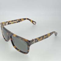 Ann Demeulemeester Sunglasses Flat Top Tortoise Shell 925 Silver with Grey Lenses CAT3 AD2C2SUN - Watches & Crystals