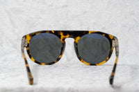 Ann Demeulemeester Sunglasses Flat Top Tortoise Shell 925 Silver with Grey Lenses Category 3 AD10C2SUN - Watches & Crystals