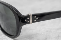 Ann Demeulemeester Sunglasses Oval Black 925 Silver with Grey Lenses Category 3 AD8C1SUN - Watches & Crystals