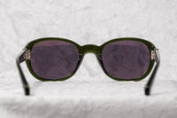 Ann Demeulemeester Sunglasses Oval Green 925 Silver with Purple Lenses Category 3 AD8C7SUN - Watches & Crystals