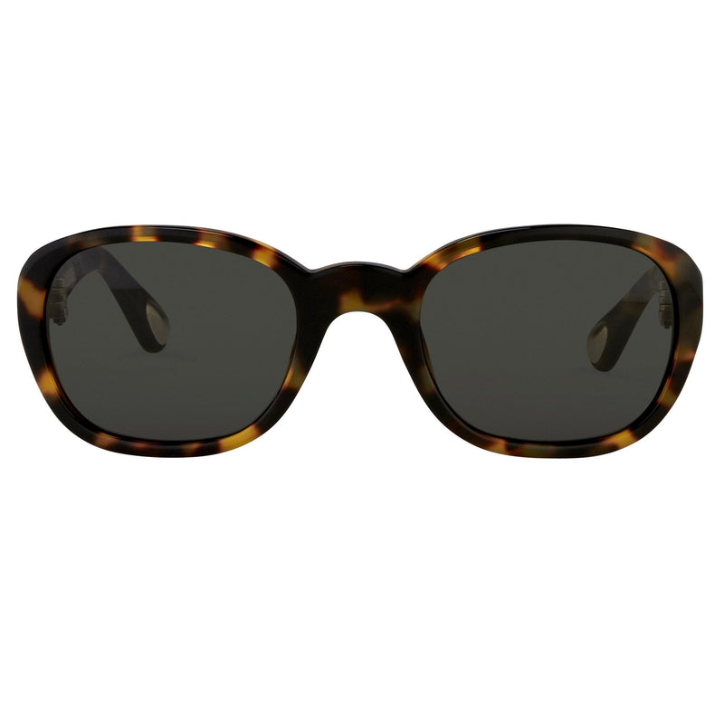 Ann Demeulemeester Sunglasses Oval Tortoise Shell 925 Silver with Grey Lenses Category 3 AD8C2SUN - Watches & Crystals