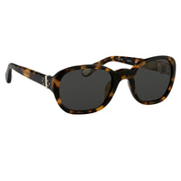 Ann Demeulemeester Sunglasses Oval Tortoise Shell 925 Silver with Grey Lenses Category 3 AD8C2SUN - Watches & Crystals