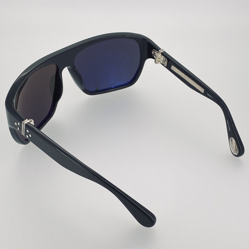 Ann Demeulemeester Sunglasses Oversized Black 925 Silver with Grey Lenses CAT3 AD31C1SUN - Watches & Crystals