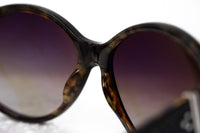 Ann Demeulemeester Sunglasses Oversized Black Tortoise Shell 925 Silver with Brown Graduated Lenses AD6C6SUN - Watches & Crystals