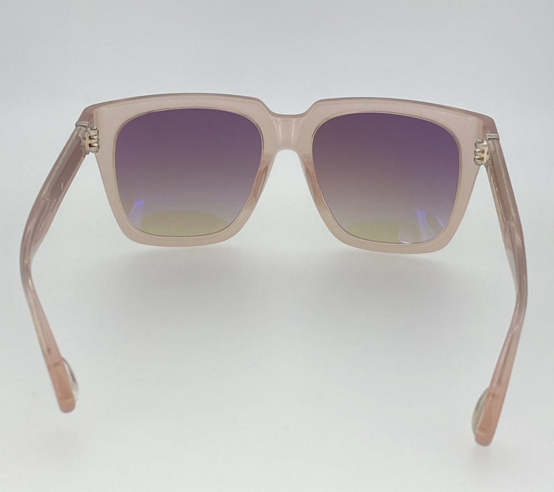 Ann Demeulemeester Sunglasses Oversized Blush Pink with Brown Lenses 925 Silver AD21C5SUN - Watches & Crystals