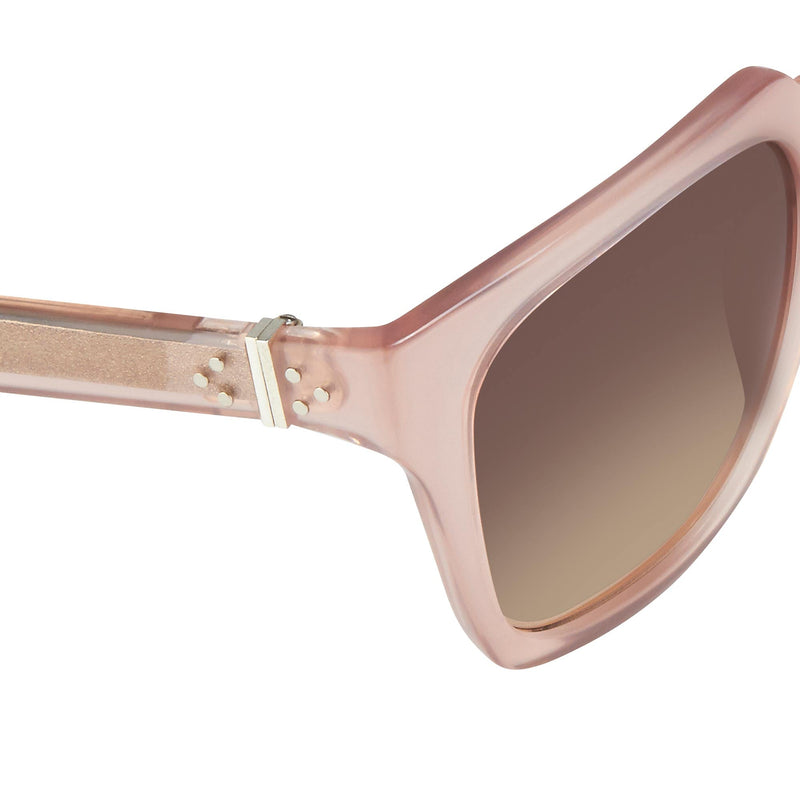 Ann Demeulemeester Sunglasses Oversized Blush Pink with Brown Lenses 925 Silver AD21C5SUN - Watches & Crystals