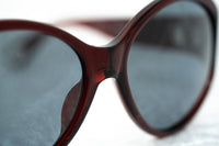 Ann Demeulemeester Sunglasses Oversized Bordeaux Red 925 Silver with Blue Lenses AD6C3SUN - Watches & Crystals