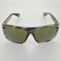 Ann Demeulemeester Sunglasses Oversized Brown Horn 925 Silver with Green Lenses CAT3 AD31C3SUN - Watches & Crystals