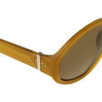 Ann Demeulemeester Sunglasses Oversized Honey 925 Silver with Green Lenses Category 3 AD6C5SUN - Watches & Crystals