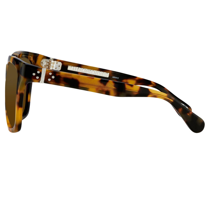 Ann Demeulemeester Sunglasses Oversized Tortoise Shell with Brown Lenses CAT3 AD21C2SUN - Watches & Crystals