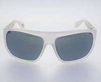 Ann Demeulemeester Sunglasses Oversized White 925 Silver with Grey Lenses AD31C4SUN - Watches & Crystals