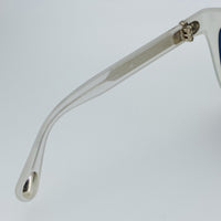 Ann Demeulemeester Sunglasses Oversized White with Grey Lenses 925 Silver AD21C4SUN - Watches & Crystals