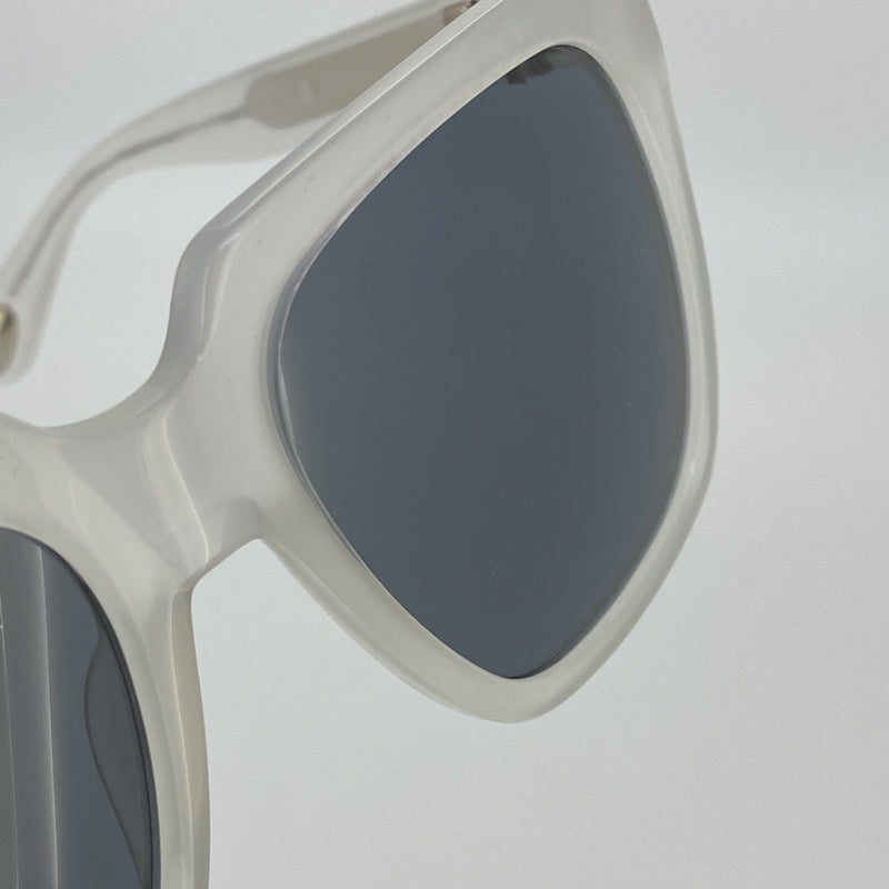 Ann Demeulemeester Sunglasses Oversized White with Grey Lenses 925 Silver AD21C4SUN - Watches & Crystals