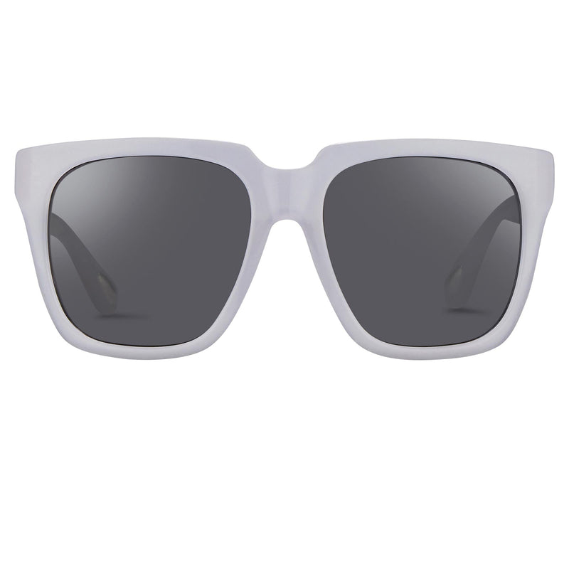 Ann Demeulemeester Sunglasses Oversized White with Grey Lenses 925 Silver AD21C4SUN - Watches & Crystals