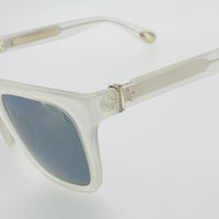 Ann Demeulemeester Sunglasses Oversized White with Grey Lenses 925 Silver AD21C4SUN - Watches & Crystals