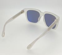 Ann Demeulemeester Sunglasses Oversized White with Grey Lenses 925 Silver AD21C4SUN - Watches & Crystals