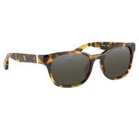 Ann Demeulemeester Sunglasses Rectangular Tortoise Shell 925 Silver with Grey Lenses AD15C7SUN - Watches & Crystals