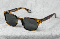 Ann Demeulemeester Sunglasses Rectangular Tortoise Shell 925 Silver with Grey Lenses AD15C7SUN - Watches & Crystals