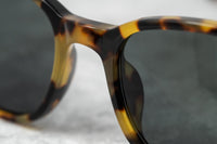 Ann Demeulemeester Sunglasses Rectangular Tortoise Shell 925 Silver with Grey Lenses AD15C7SUN - Watches & Crystals