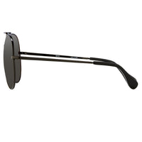 Ann Demeulemeester Sunglasses Titanium Black with Grey Lenses CAT3 AD14C4SUN - Watches & Crystals